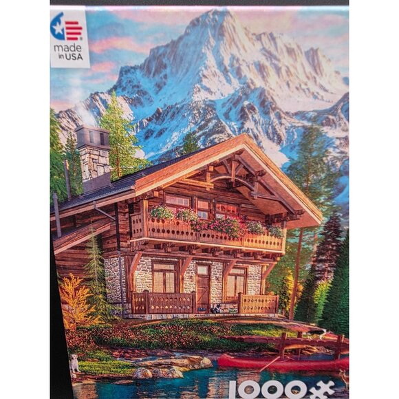 Ceaco 1000-Piece The Old Fishing Lodge Puzzle - Picture 2 of 4